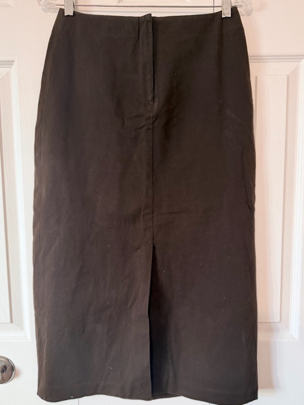 J. Crew Dark Brown Women's Dress A-line Midi Skirt for work Size 4